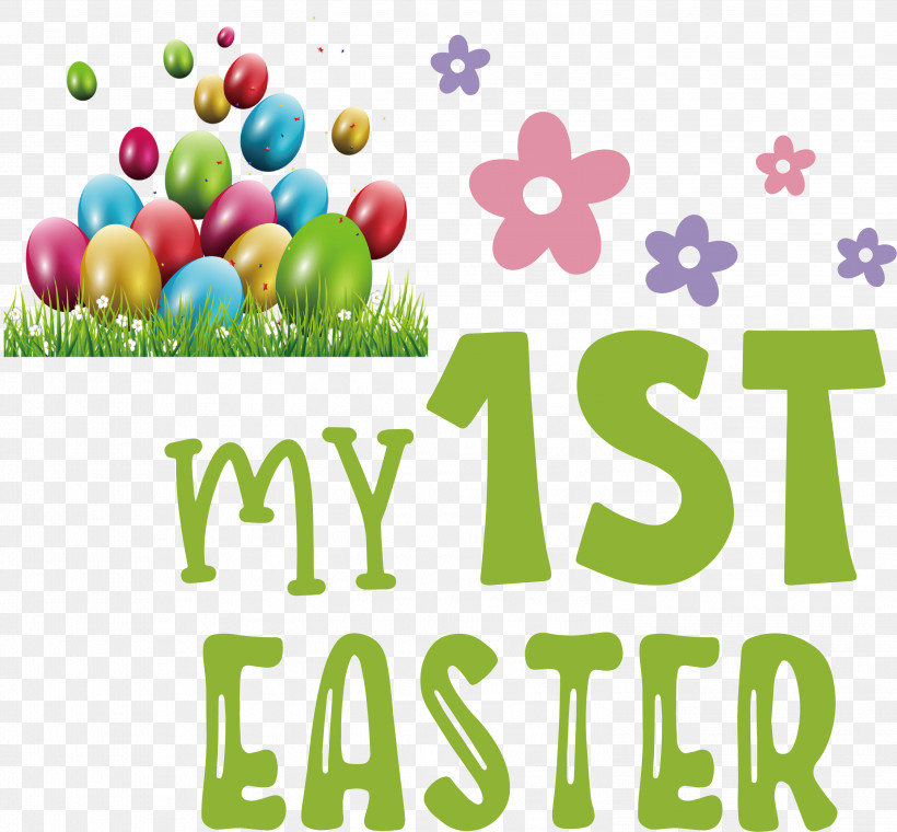 Happy Easter Day My 1st Easter, PNG, 2999x2780px, Happy Easter Day, Behavior, Fruit, Happiness, Logo Download Free