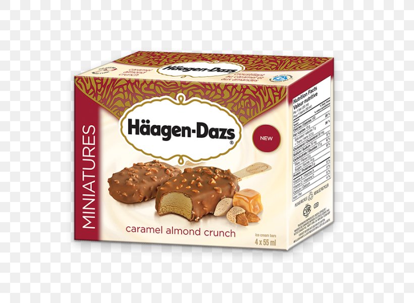 Ice Cream Bar Nestlé Crunch Häagen-Dazs Chocolate Bar, PNG, 600x600px, Ice Cream, Almond, Bar, Biscuit, Caramel Download Free