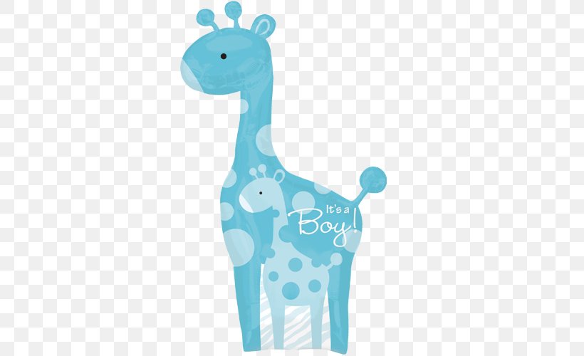 Baby Shower Infant Mylar Balloon Giraffe, PNG, 500x500px, Baby Shower, Aqua, Balloon, Birth, Birthday Download Free