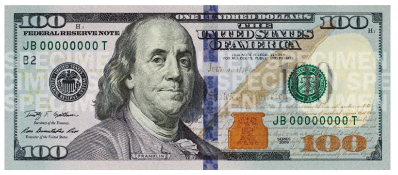 Benjamin Franklin United States One Hundred Dollar Bill United