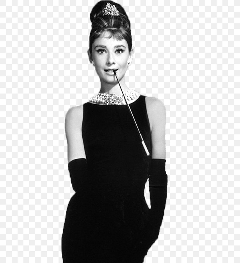 Black Givenchy Dress Of Audrey Hepburn The Audrey Hepburn Story Breakfast At Tiffany's Film, PNG, 500x900px, Watercolor, Cartoon, Flower, Frame, Heart Download Free