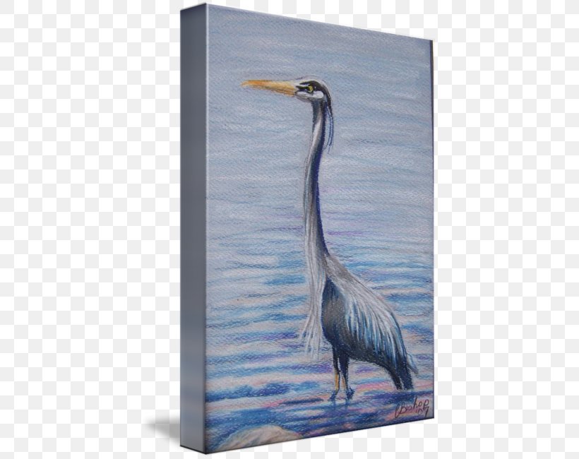 Heron Water Bird Painting Beak, PNG, 420x650px, Heron, Beak, Bird, Crane, Crane Like Bird Download Free