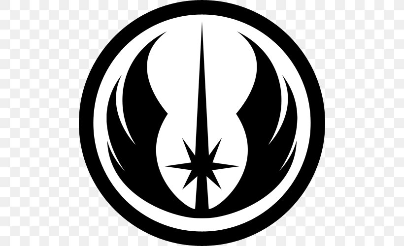 Jedi Star Wars R2-D2 Yavin Logo, PNG, 500x500px, Jedi, Black And White ...