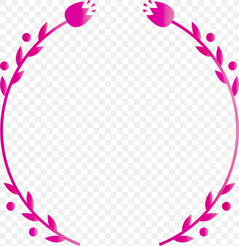 Pink Magenta Circle Heart, PNG, 2911x3000px, Watercolor, Circle, Heart, Magenta, Paint Download Free