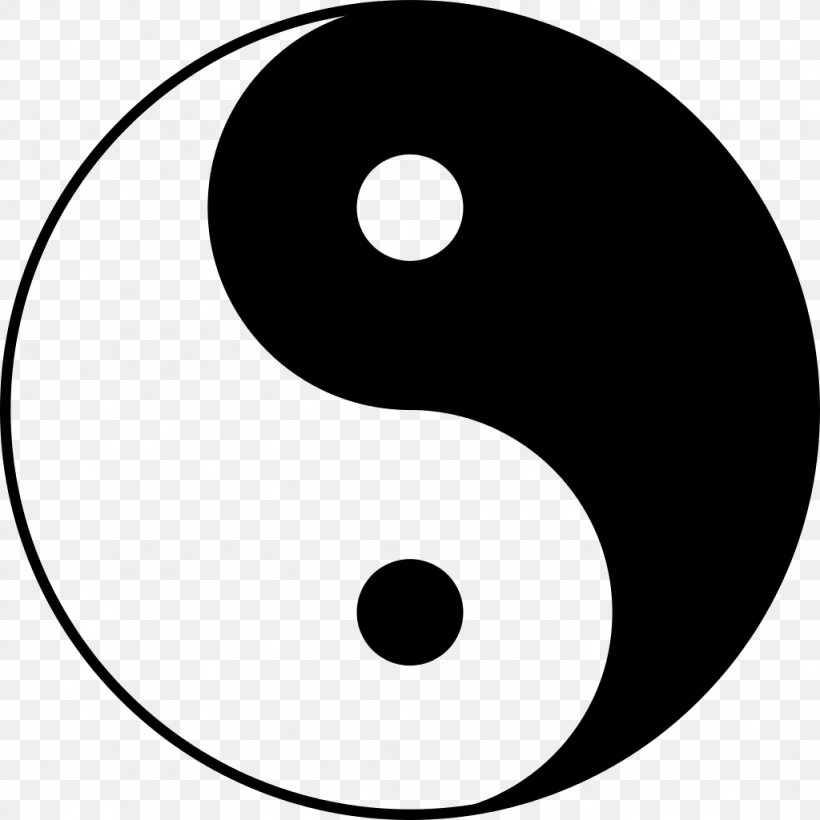 Symbol Taoism Yin And Yang, PNG, 1024x1024px, Symbol, Area, Black And White, Image File Formats, Monochrome Download Free