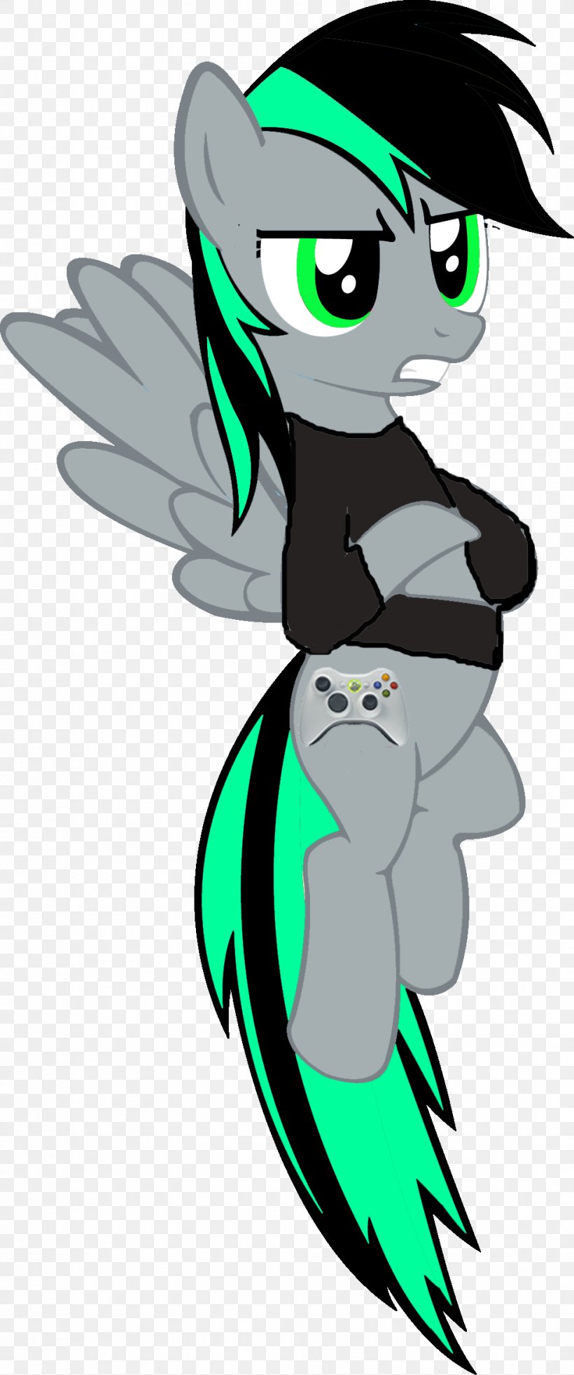 Xbox 360 Controller Fairy Horse, PNG, 981x2347px, Xbox 360 Controller, Art, Bird, Black, Black Hair Download Free