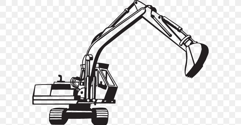 Caterpillar Inc. Heavy Machinery Excavator Decal 814 Sand Inc., PNG, 600x424px, Caterpillar Inc, Auto Part, Backhoe, Black And White, Construction Download Free