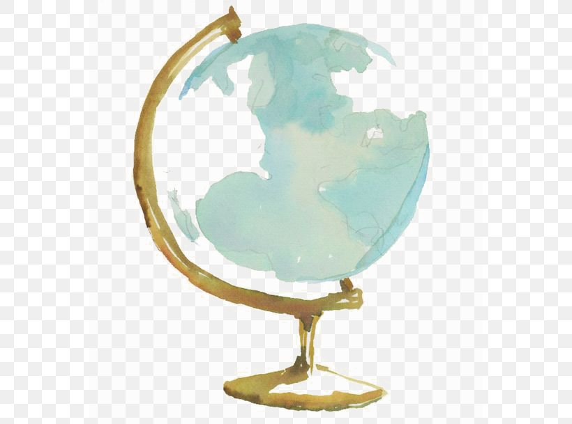 Globe Watercolor Painting Drawing, PNG, 564x609px, Globe, Art, Art Museum, Chic Town Luxury Rooms, Color Download Free