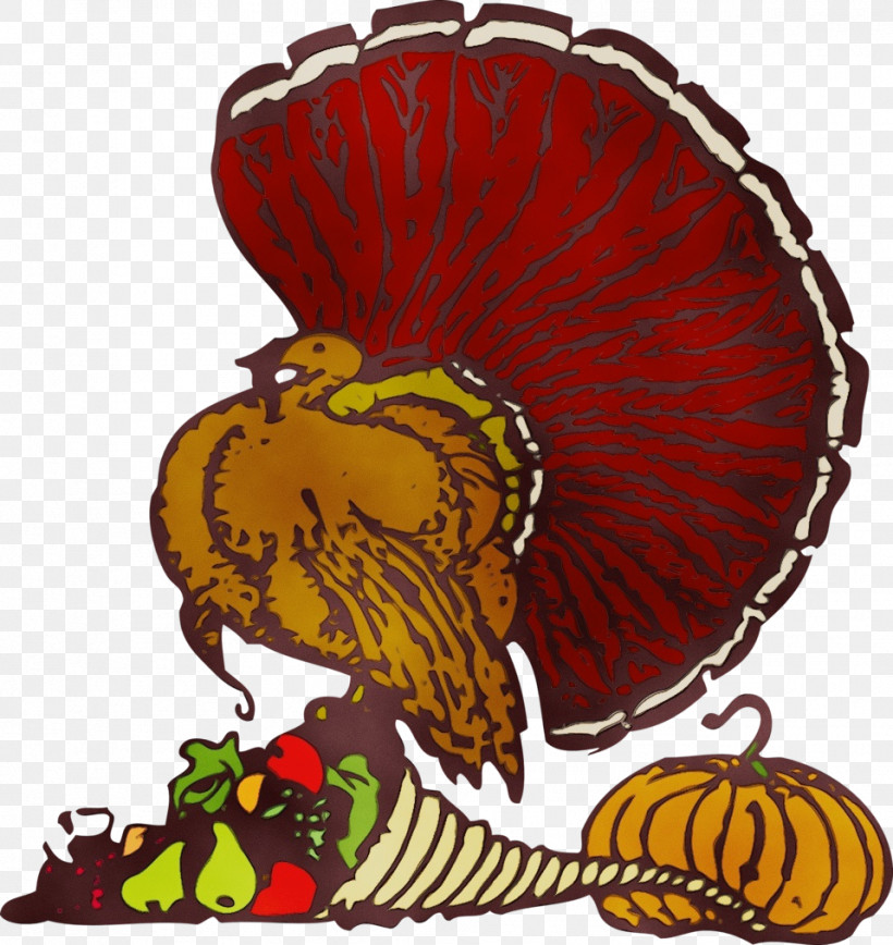 Thanksgiving, PNG, 958x1015px, Watercolor, Cartoon, Drawing, Line Art, Paint Download Free