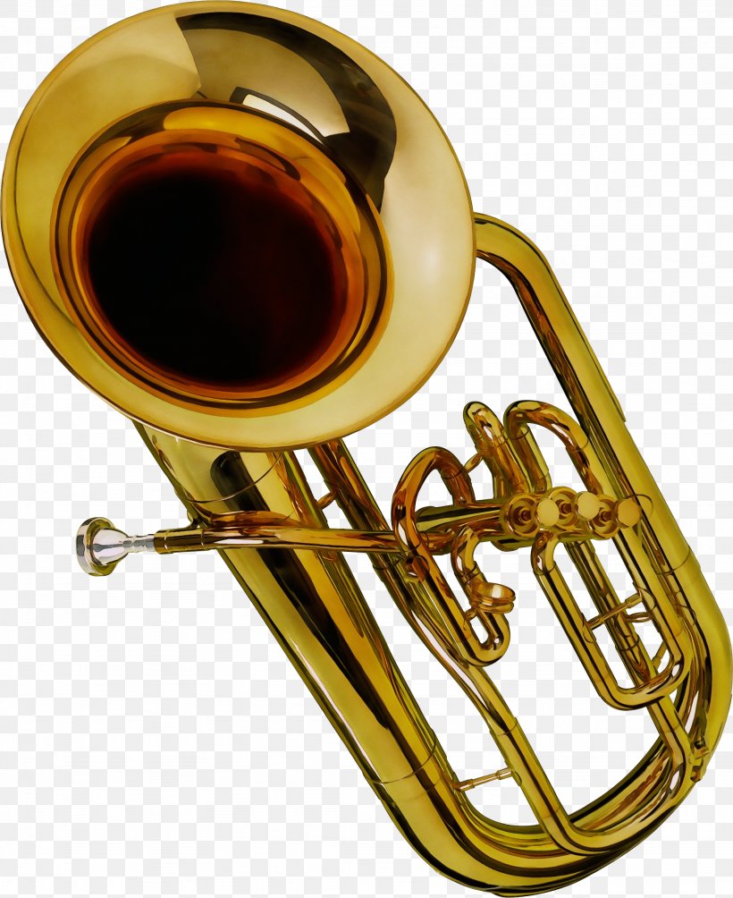 Brass Instrument Musical Instrument Wind Instrument Vienna Horn Alto Horn, PNG, 2049x2509px, Watercolor, Alto Horn, Brass Instrument, Cornet, Horn Download Free