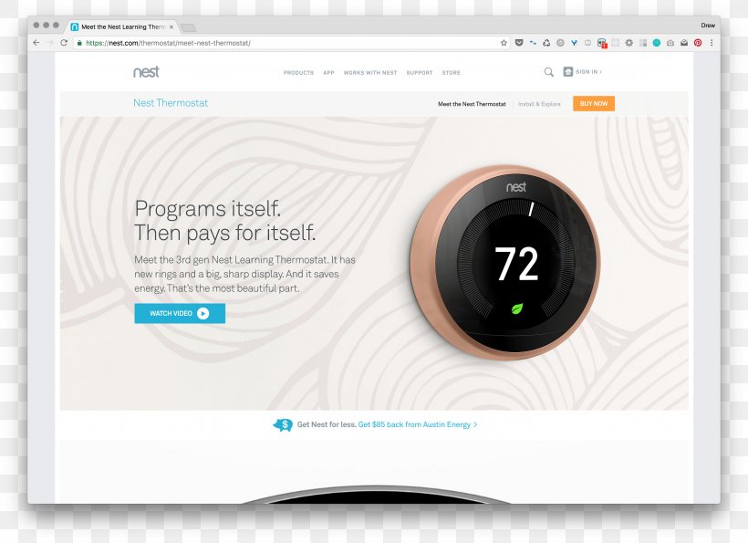 Nest Labs Thermostat Home Automation Kits Internet Of Things Honeywell Lyric T5, PNG, 3046x2212px, Nest Labs, Brand, Electronics, Home, Home Automation Kits Download Free