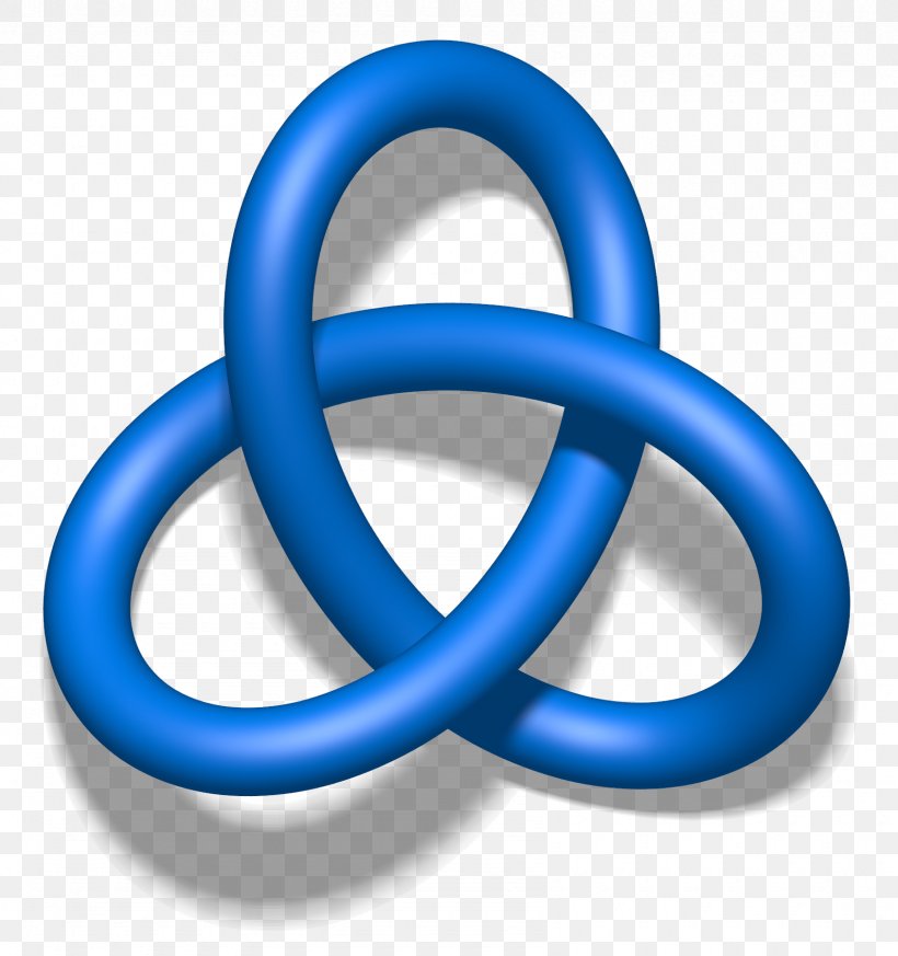 Trefoil Knot Knot Theory Unknot Mathematics, PNG, 1690x1800px, Trefoil Knot, Alexander Polynomial, Ambient Isotopy, Blue, Body Jewelry Download Free