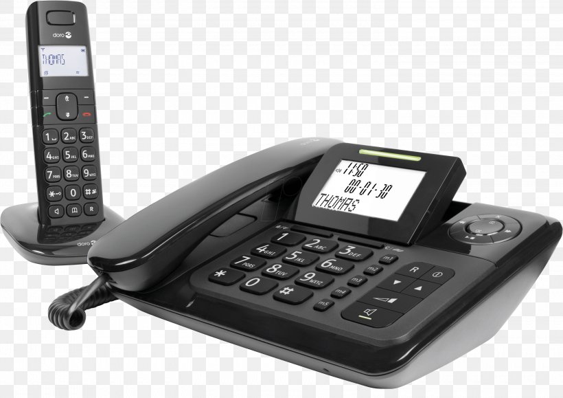 Cordless Telephone Home & Business Phones Answering Machines Digital Enhanced Cordless Telecommunications, PNG, 3000x2120px, Cordless Telephone, Answering Machine, Answering Machines, Caller Id, Communication Download Free