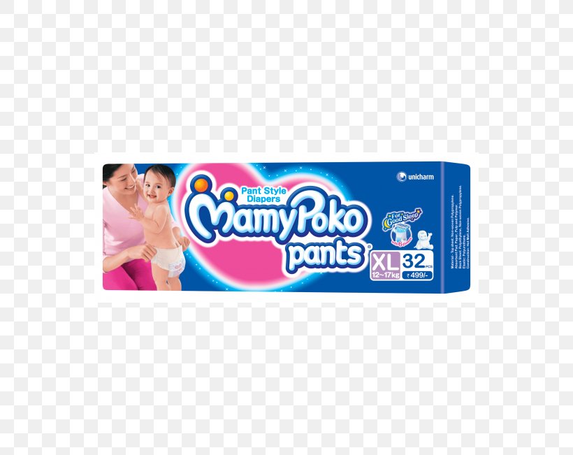 Diaper MamyPoko Unicharm Pants Online Shopping, PNG, 550x651px, Diaper, Absorption, Brand, Child Care, Clothing Download Free