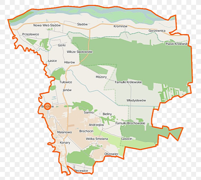 Konary, Sochaczew County Gorzewnica Gmina Sochaczew Poland, PNG, 801x733px, Poland, Area, Ecoregion, Land Lot, Map Download Free
