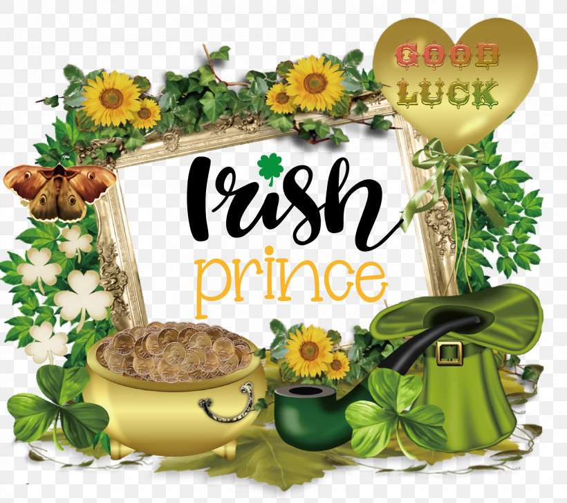 Saint Patrick Patricks Day Irish Prince, PNG, 3000x2661px, Saint Patrick, Collage, Flower, Flower Bouquet, Flowerpot Download Free