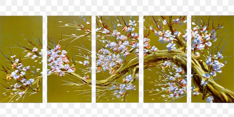 Twig Modern Art Plant Stem Flower, PNG, 1000x500px, Twig, Art, Branch, Flora, Flower Download Free