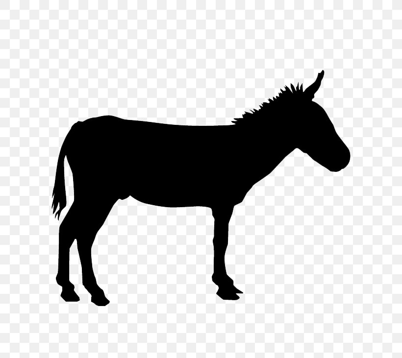 Donkey Silhouette Drawing, PNG, 800x731px, Donkey, Black And White, Drawing, Horse, Horse Like Mammal Download Free