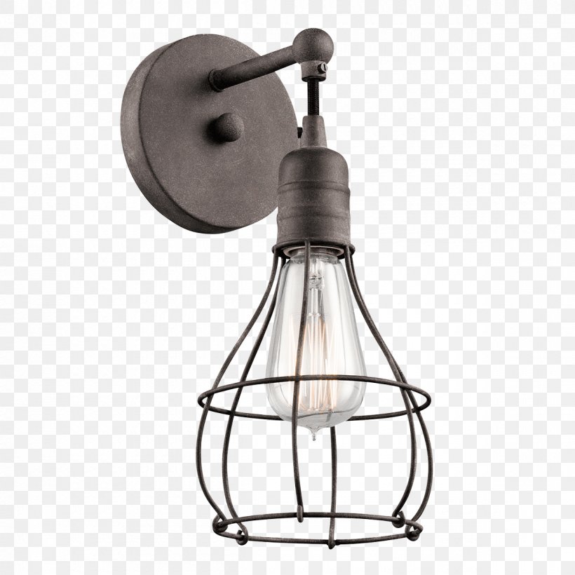 Lighting Sconce Kichler Light Fixture, PNG, 1200x1200px, Light, Bathroom, Cage, Ceiling Fixture, Houzz Download Free
