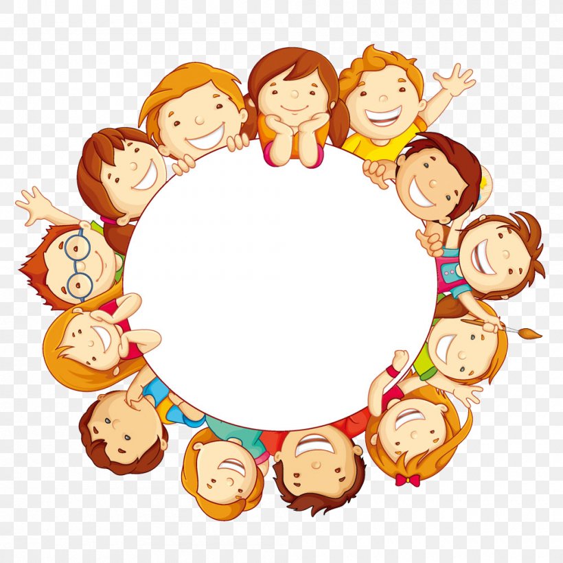 Child Circle Clip Art, PNG, 1000x1000px, Child, Area, Clip Art, Food, Happiness Download Free