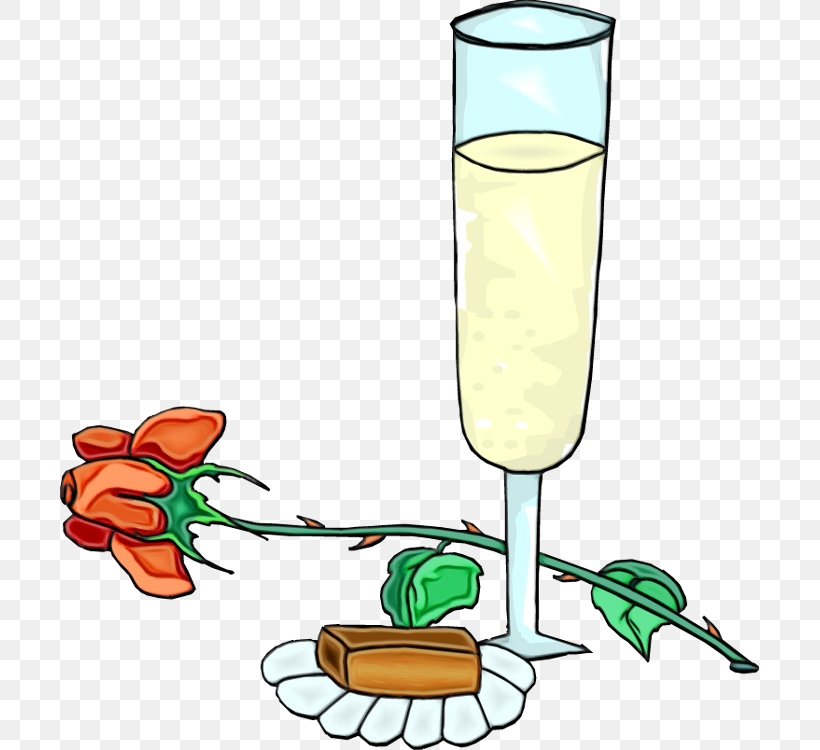 Clip Art Highball Glass Drink Glass Champagne Cocktail, PNG, 699x750px, Watercolor, Champagne Cocktail, Champagne Stemware, Cocktail Garnish, Drink Download Free