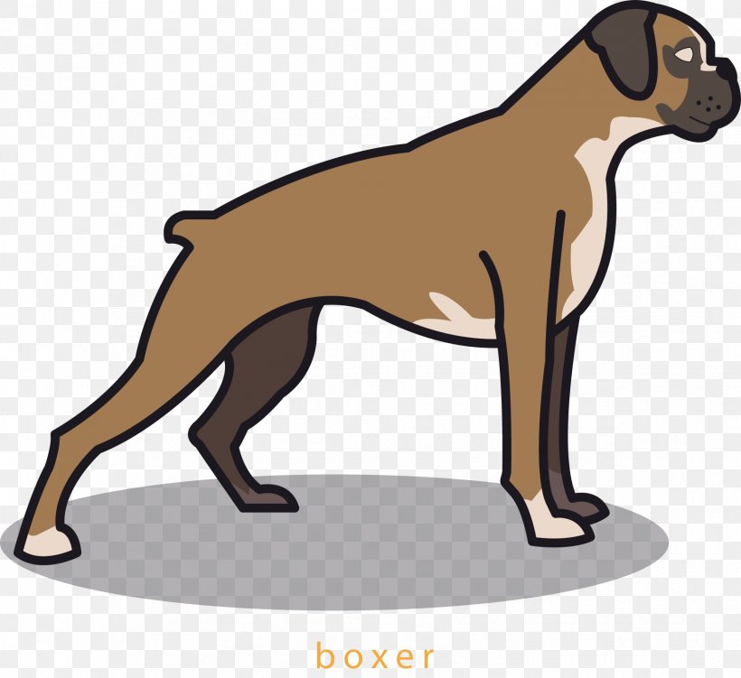 Dog Euclidean Vector Drawing, PNG, 1732x1588px, Dog, Animal, Animation, Boxer, Carnivoran Download Free
