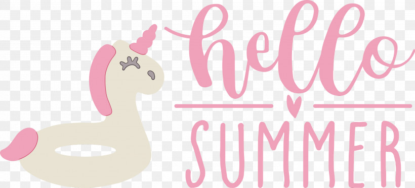 Logo Cartoon Drawing Watercolor Painting, PNG, 3000x1365px, Hello Summer, Cartoon, Drawing, Line, Logo Download Free