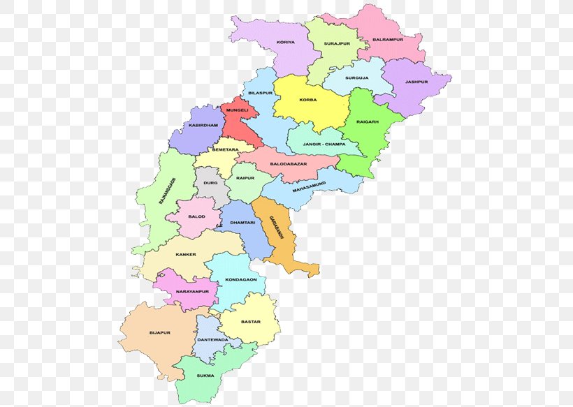 Naya Raipur Chhattisgarh Board Of Secondary Education States And Territories Of India Map, PNG, 500x583px, 2015, 2016, Raipur, Area, Bilaspur Download Free