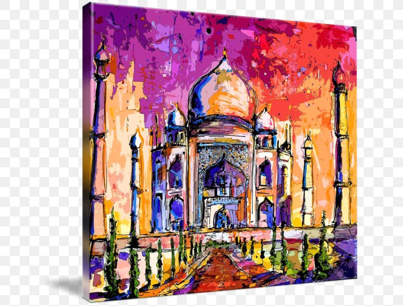 Taj Mahal Mixed Media Modern Art Artist, PNG, 650x622px, Taj Mahal, Acrylic Paint, Arch, Art, Artist Download Free