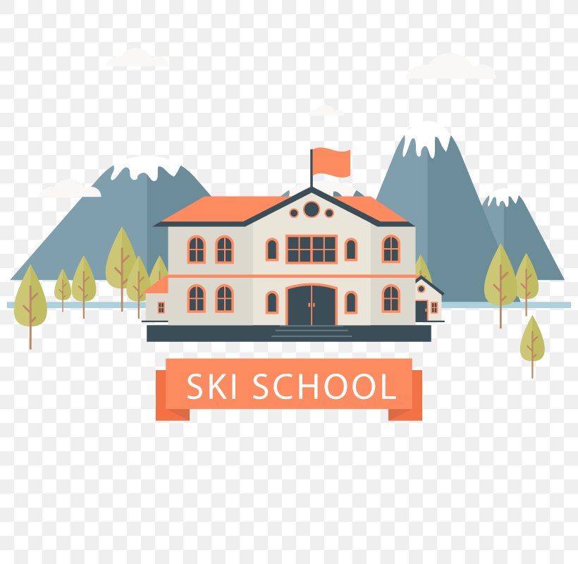 School Flat Design Education, PNG, 800x800px, School, Apartment, Area, Brand, Education Download Free