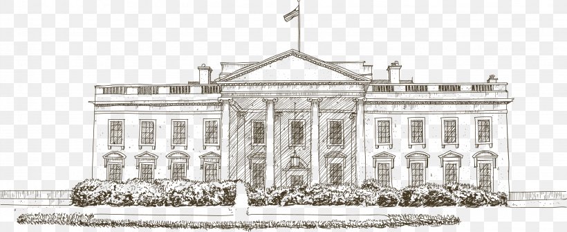 How to draw White House step by step very easy  YouTube