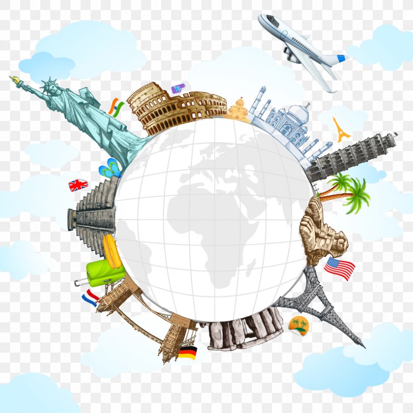 World Travel, PNG, 833x833px, World, Clip Art, Globe, Human Behavior, Illustration Download Free