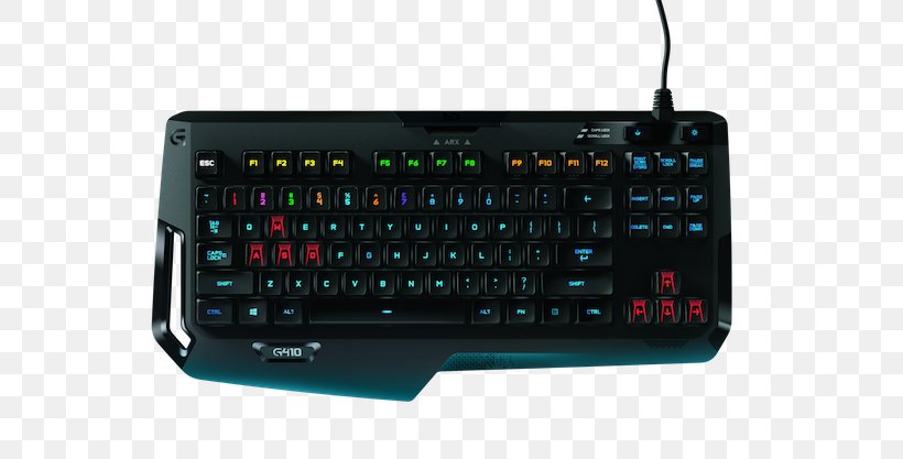 Computer Keyboard Logitech G410 Atlas Spectrum Logitech Driving Force GT Gaming Keypad, PNG, 640x417px, Computer Keyboard, Backlight, Computer Component, Computer Hardware, Electrical Switches Download Free