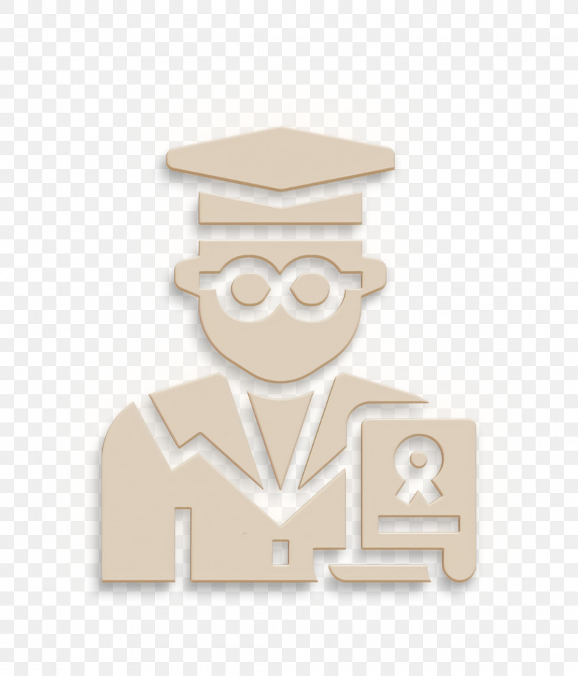 Jobs And Occupations Icon Professor Icon, PNG, 1136x1330px, Jobs And Occupations Icon, Beige, Cap, Cartoon, Glasses Download Free