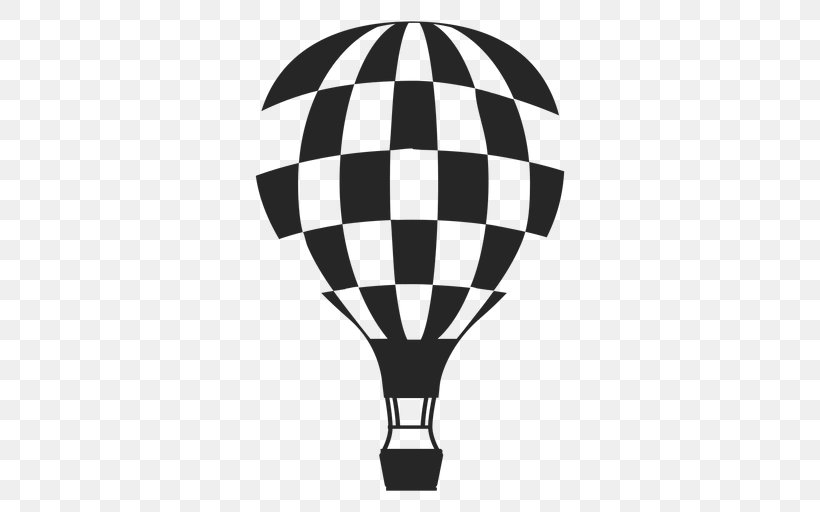 Hot Air Balloon, PNG, 512x512px, Hot Air Balloon, Aerostat, Air Sports, Balloon, Blackandwhite Download Free