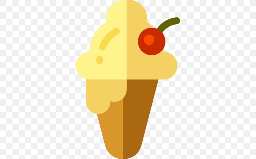 Ice Cream Yellow Icon, PNG, 512x512px, Ice Cream, Arc, Cartoon, Food, Fruit Download Free