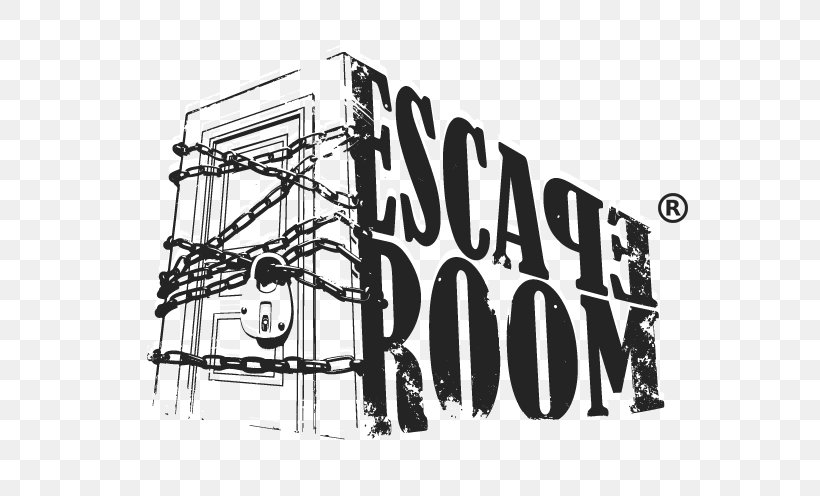 Escape Room Game Escape The Room Goes, PNG, 589x496px, Escape Room, Adventure Game, Black And White, Brand, Entertainment Download Free