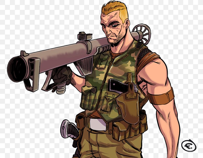 Soldier Machine Gun Militia Mercenary Military, PNG, 800x640px, Soldier, Cartoon, Character, Fiction, Fictional Character Download Free