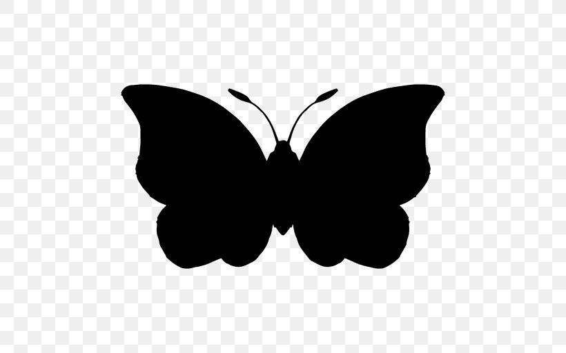 Butterfly Clip Art, PNG, 512x512px, Butterfly, Arthropod, Black, Black And White, Brush Footed Butterfly Download Free