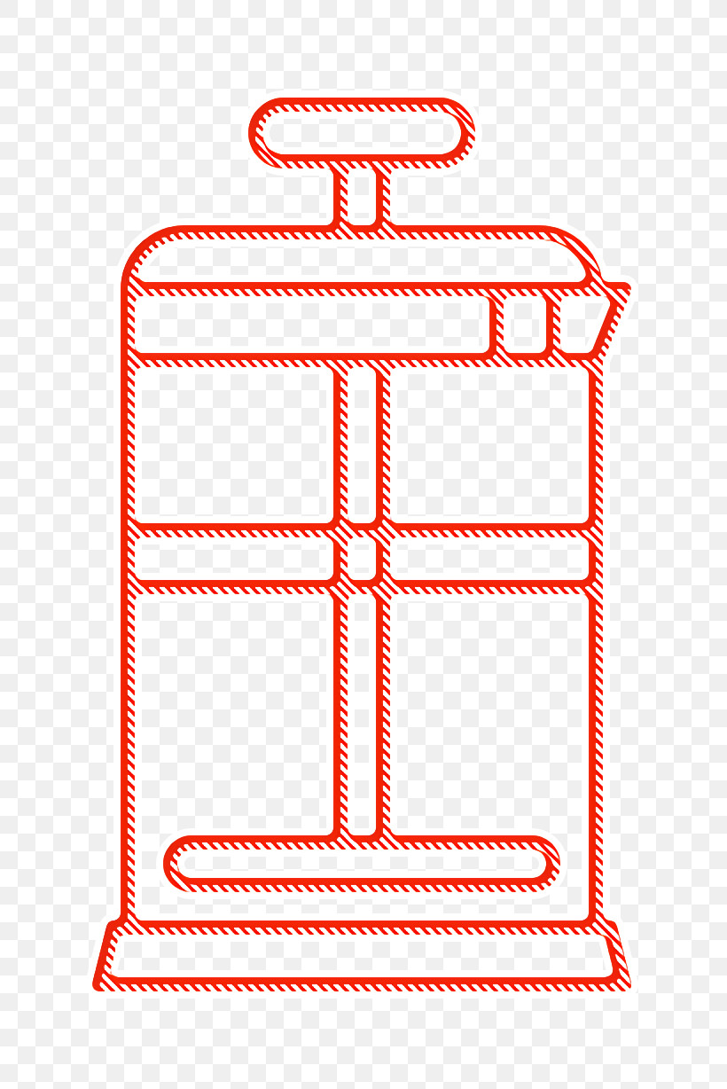 Coffee Icon Food And Restaurant Icon French Press Icon, PNG, 752x1228px, Coffee Icon, Food And Restaurant Icon, French Press Icon, Line, Rectangle Download Free