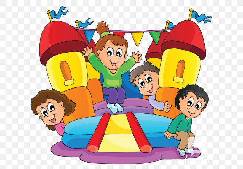Kids Playing Cartoon, PNG, 640x572px, Inflatable Bouncers, Cartoon, Castle, Child, Fun Download Free