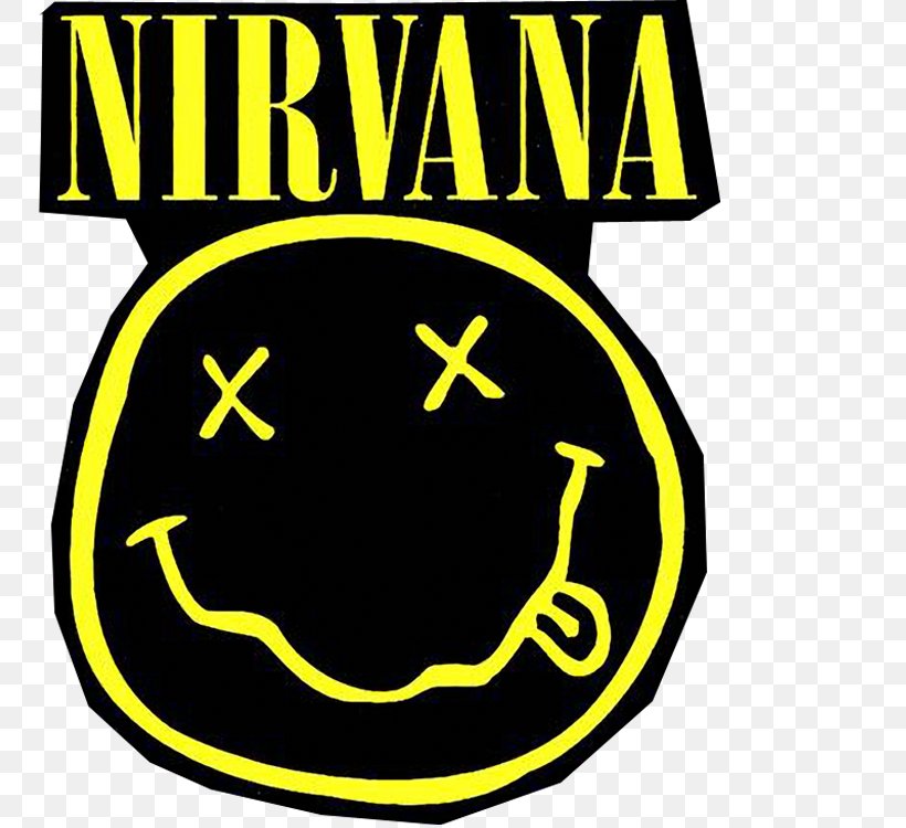 Nirvana Clip Art Brand Post Cards Logo, PNG, 750x750px, Nirvana, Area, Brand, Emoticon, Kurt Cobain Download Free