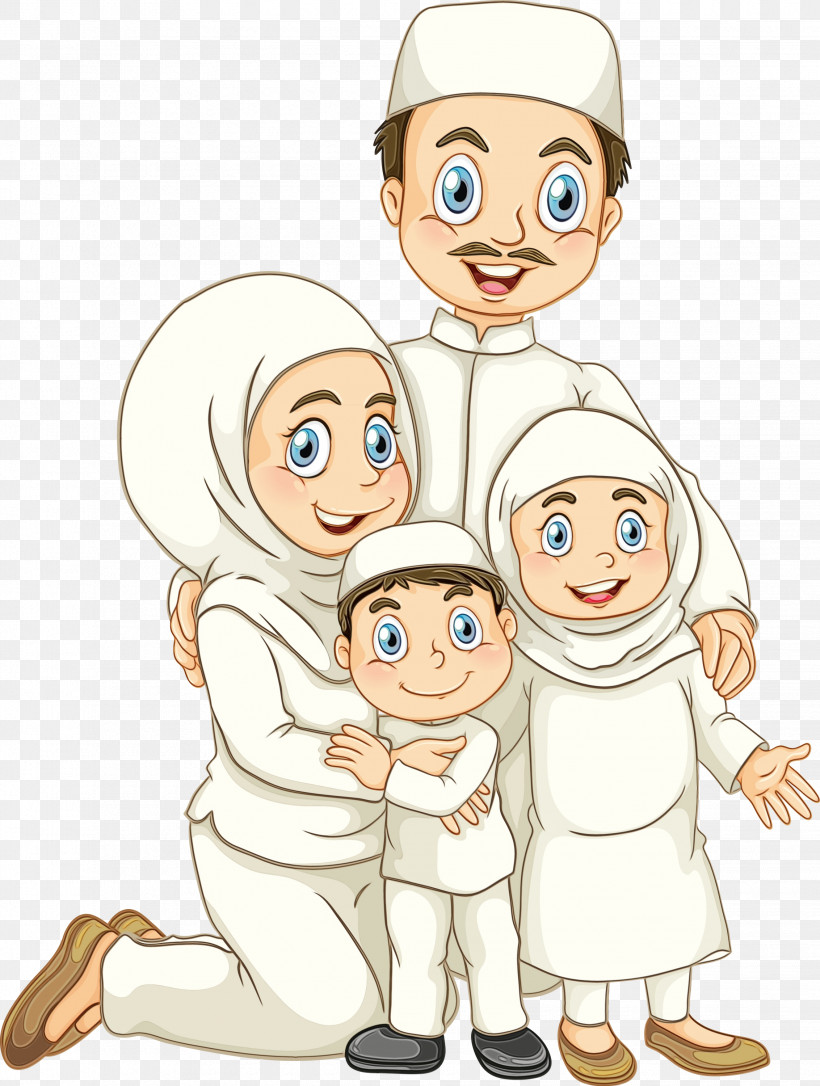 People Cartoon Child Finger Human, PNG, 2265x3000px, Muslim People, Cartoon, Child, Family Pictures, Finger Download Free