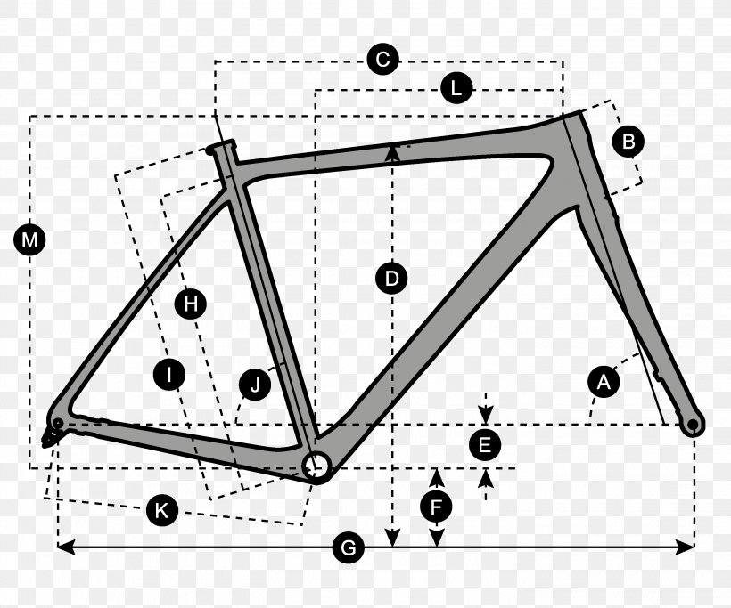 Bicycle Frames Geometry Scott Sports Cyclo-cross, PNG, 2835x2362px, Bicycle, Area, Auto Part, Bicycle Frames, Black And White Download Free
