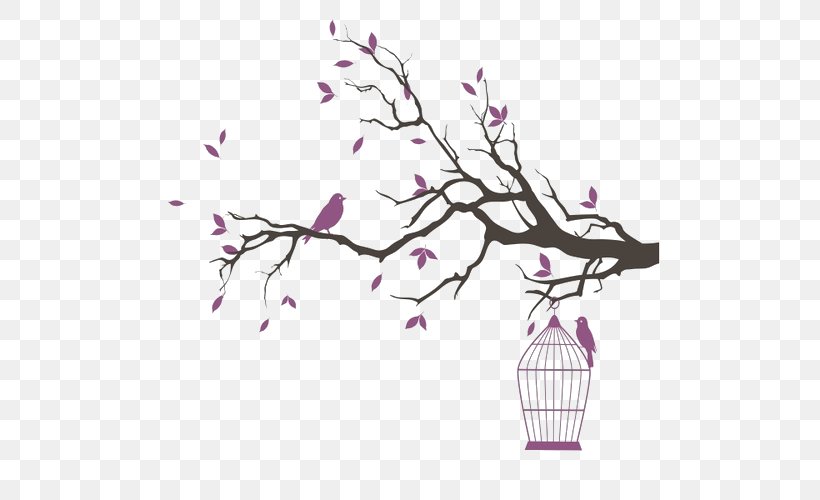 Birdcage Drawing, PNG, 500x500px, Bird, Birdcage, Blossom, Borders And Frames, Branch Download Free