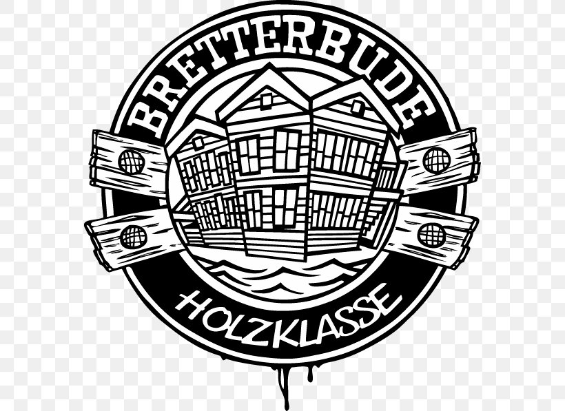 Bretterbude Hotel Heiligenhafen Suite Restaurant Beach, PNG, 576x597px, Bretterbude Hotel Heiligenhafen, Badge, Beach, Black And White, Brand Download Free