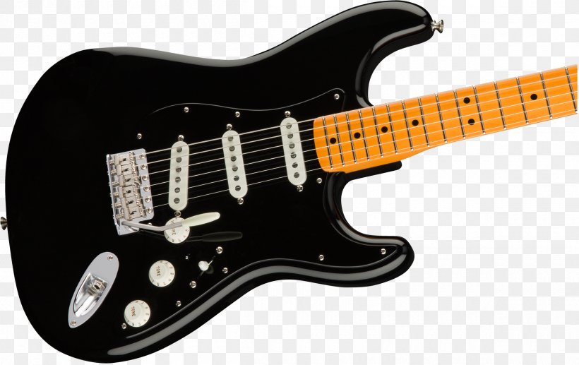 Fender Stratocaster The Black Strat Electric Guitar Musical Instruments, PNG, 2400x1516px, Fender Stratocaster, Acoustic Electric Guitar, Bass Guitar, Black Strat, David Gilmour Download Free