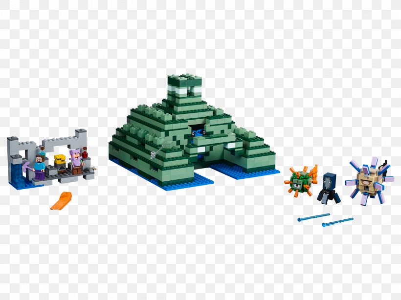Lego Minecraft Lego Minifigure LEGO 21136 Minecraft The Ocean Monument, PNG, 2400x1799px, Minecraft, Lego, Lego Minecraft, Lego Minifigure, Lego Ninjago Download Free