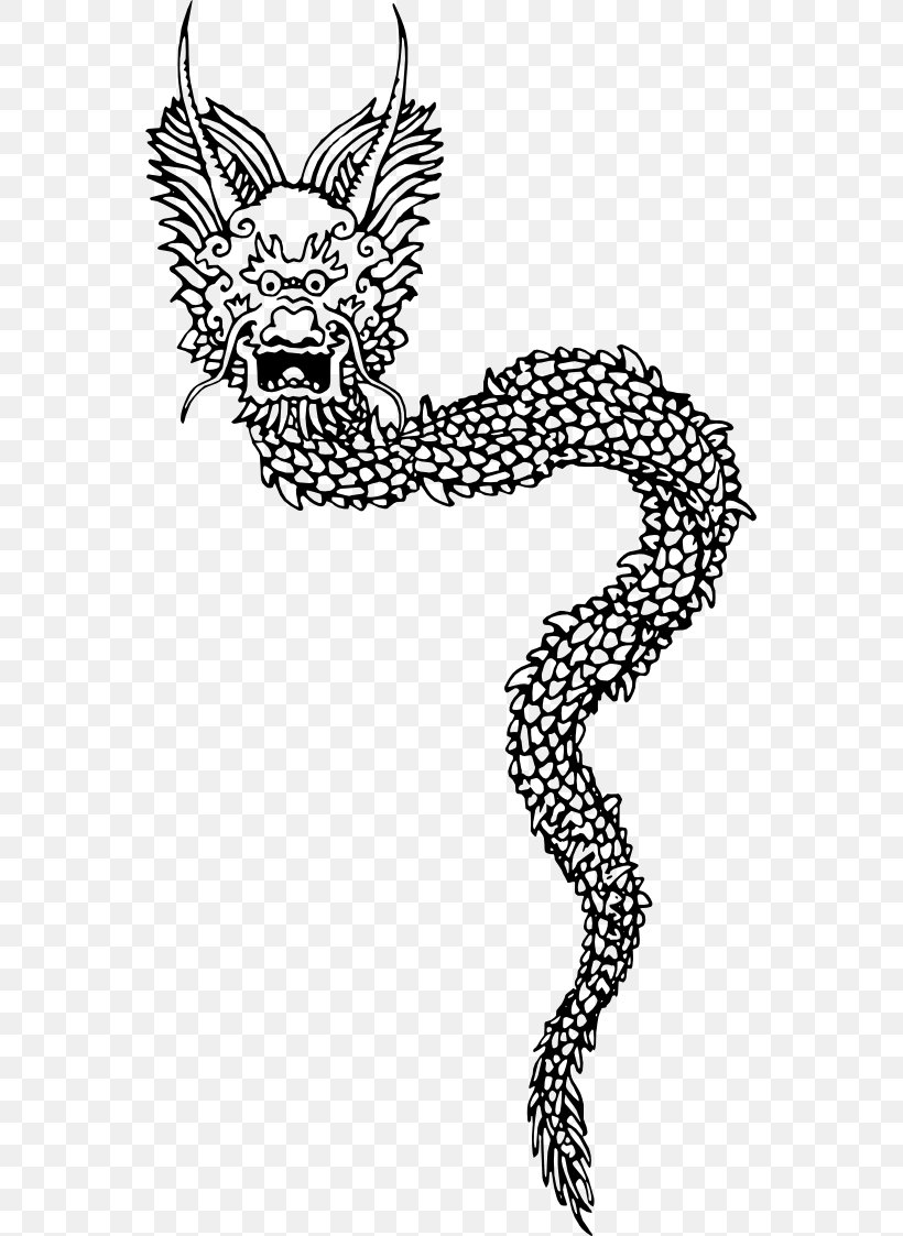 China Chinese Dragon Clip Art, PNG, 555x1123px, China, Art, Big Cats, Black And White, Carnivoran Download Free