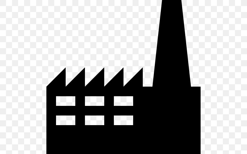 Factory Icon Design Industry, PNG, 512x512px, Factory, Black, Black And White, Brand, Building Download Free